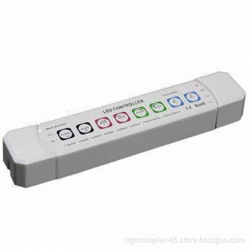 LED Controller, 16 Colors Pattern, Dimmable While on Static Color 12 to 24V Voltage, RGB 3 Channels